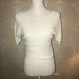 Express knitted white sweater
